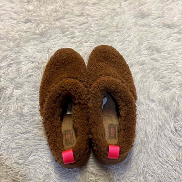 UGG TAZZ BRAID PLATFORM SLIPPERS HARDWOOD - Picture 4 of 16